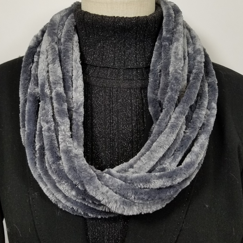Velour Infinity Scarves with Magnet Clasp